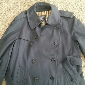 Vintage *BURBERRY* Navy Trench Coat